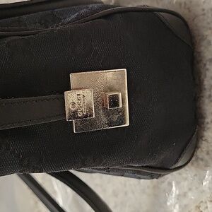 Gucci Vintage Black Boston Sherry line Handbag